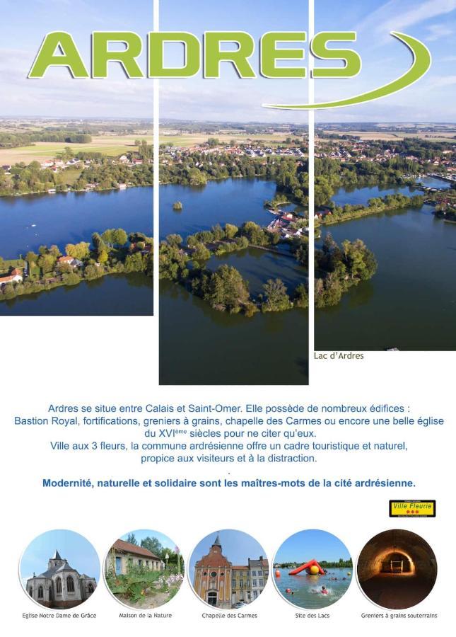 Aux Portes Des Lacs Ardres Exterior foto